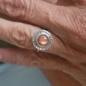 925 SS SUNSTONE RING